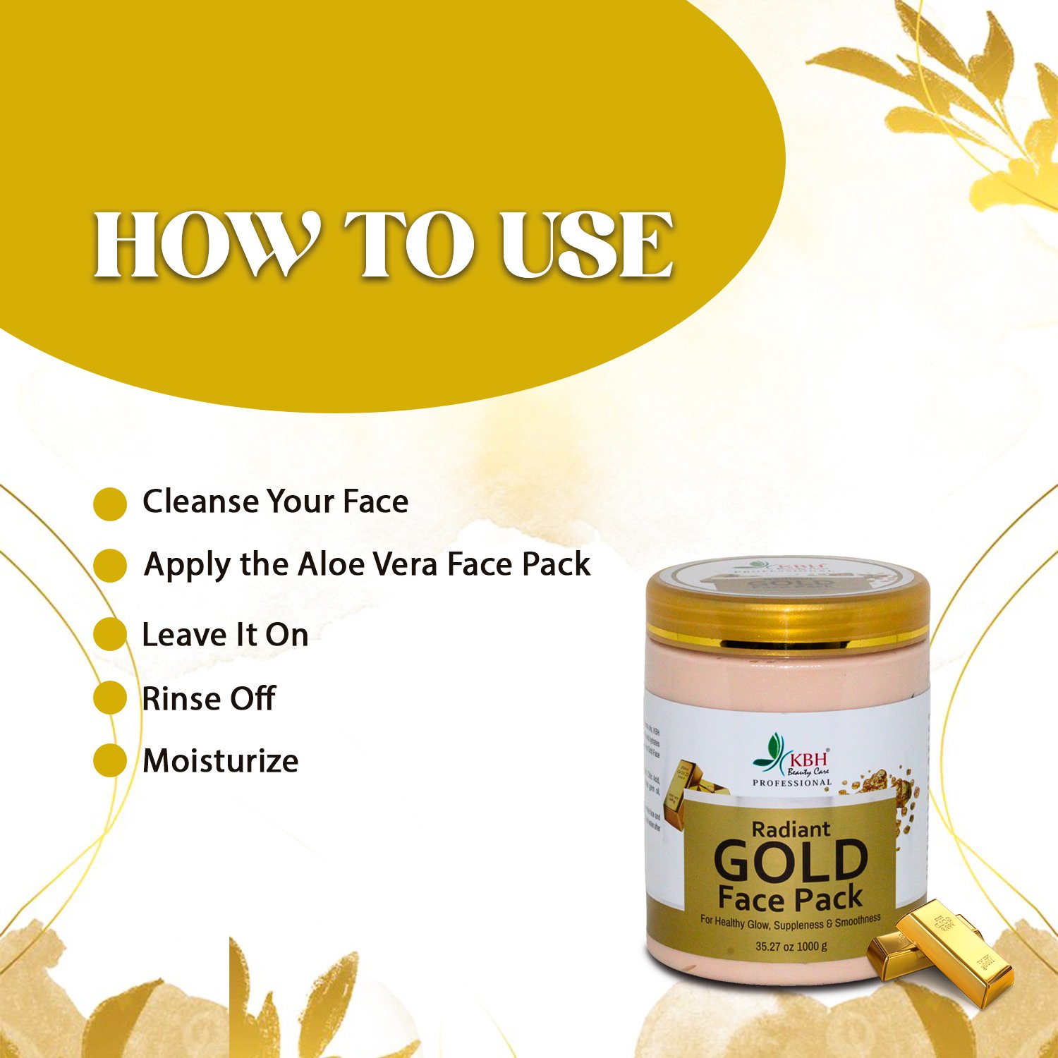 gold FACE PACK 2