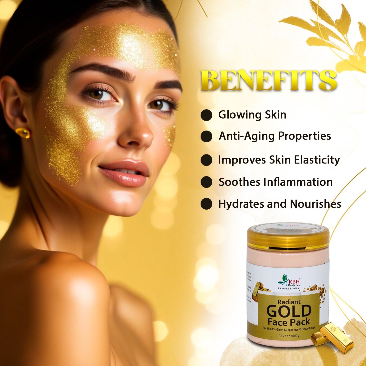 gold FACE PACK 3
