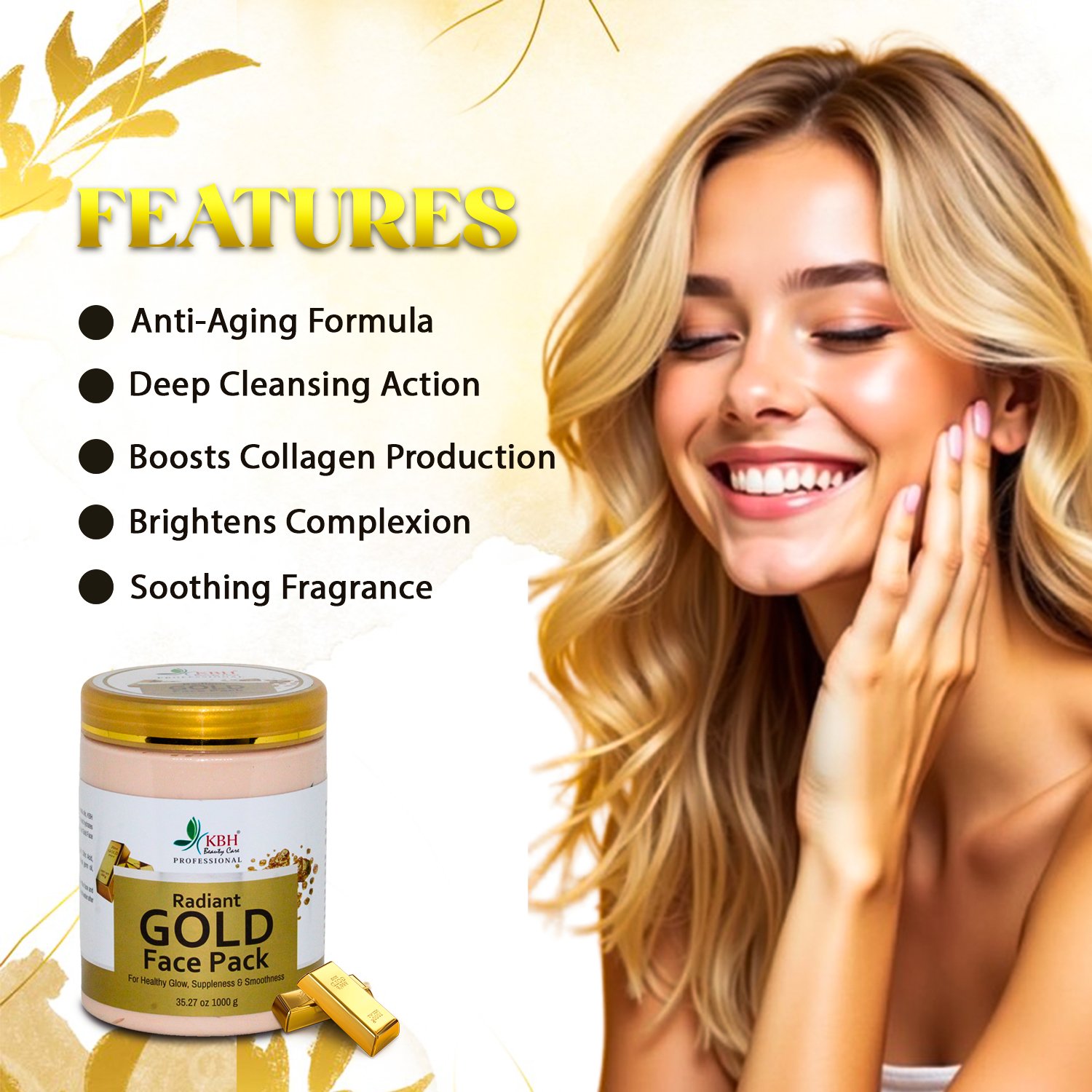 gold FACE PACK 4
