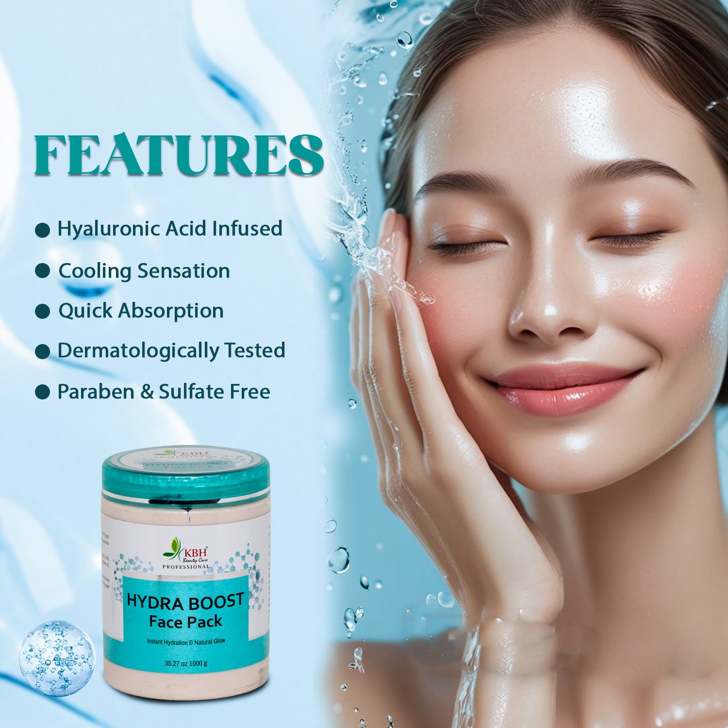 hydra boost FACE PACK 4