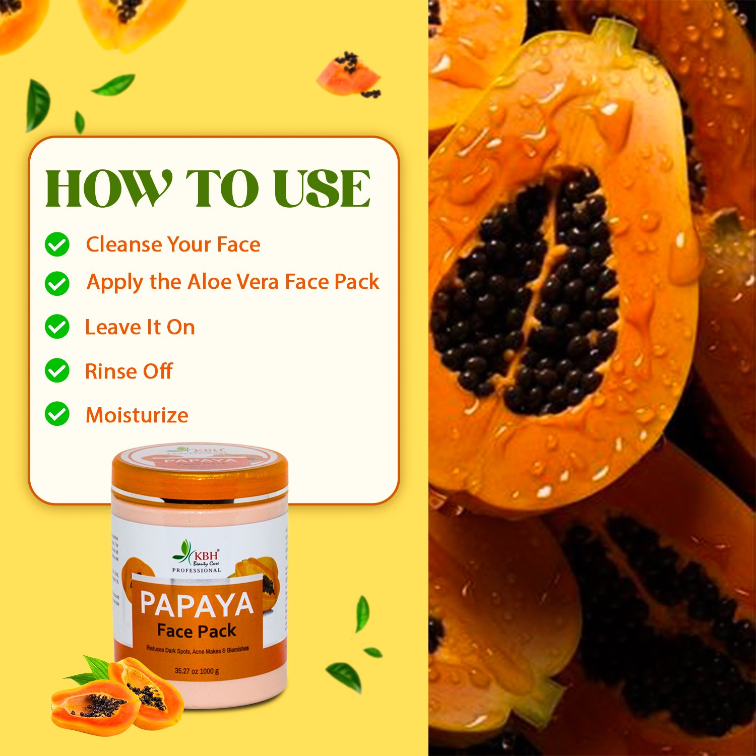papaya FACE PACK 2